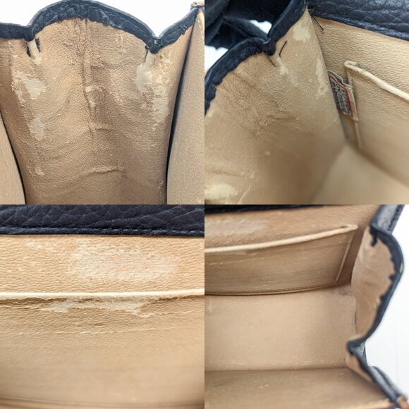 DOONEY & BOURKE USA All Weather Leather Mini Shoulder Bag - Navy Blue - Picture 11 of 14